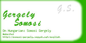 gergely somosi business card